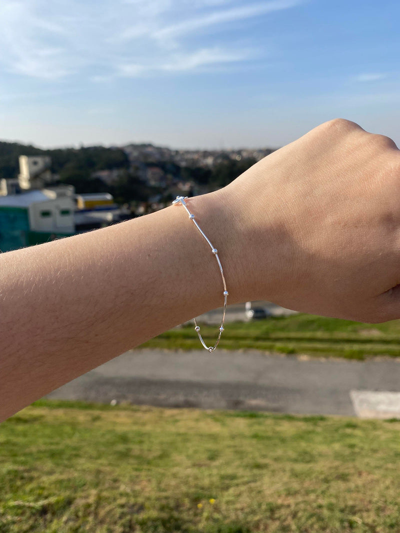 Pulseira bolinha rabo de rato